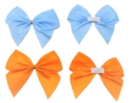 31171 - 40mm Double face satin Pre-tied Mini Bows available in various colours.  (4 bows per pack)