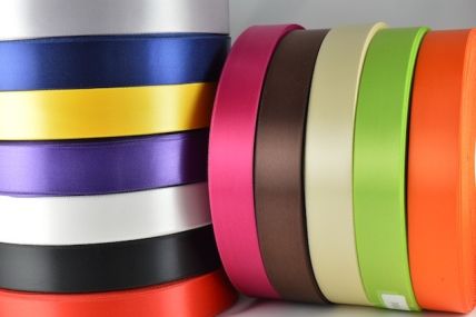 54033 - 15mm , 25mm and 38mm Single Faced Satin Ribbon x 20 Metre Rolls!