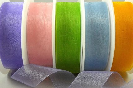 54419 - 3mm,  9mm, 15mm, 25mm, & 40mm Sheer Ribbon 