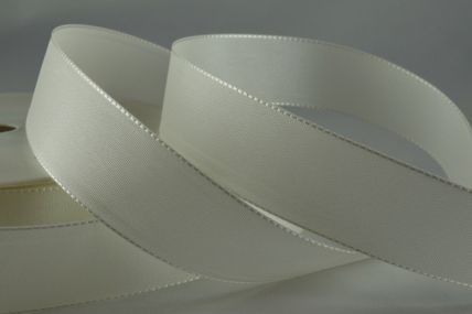 Y727 15mm Taffeta Ribbon x 50 Metres!!-15mm- 52 Off White-50 Metres