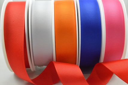 53754 - 6mm, 10mm, 16mm, 22mm & 38mm Plain Grosgrain Ribbon