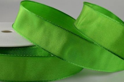 25mm, 40mm & 60mm Green Wired Colour Woven Ribbon x 25 metre rolls!