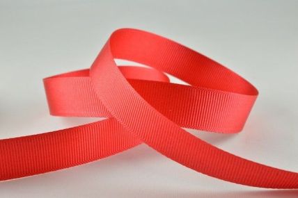 Y875-16mm Red Grosgrain Ribbon x 20 Metre Rolls!