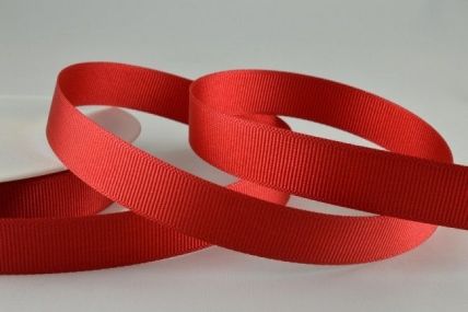 Y876-16mm Dark Red Grosgrain Ribbon x 20 Metre Rolls!