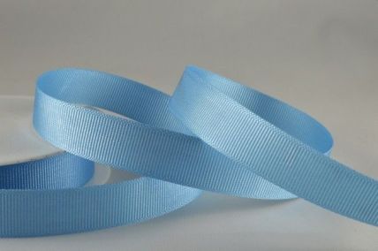 Y879 - 16mm Baby Blue Grosgrain Ribbon x 20 Metre Rolls!